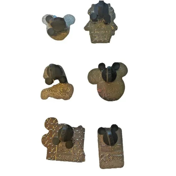 Disney Trading Pins Lot 6 Mickey Mouse Stylized Modern Icons Glove Family Face - Picture 2 of 6